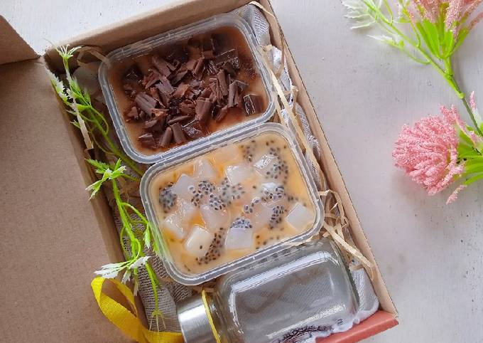 Pudding Box Hampers Lebaran Foto Resep Utama